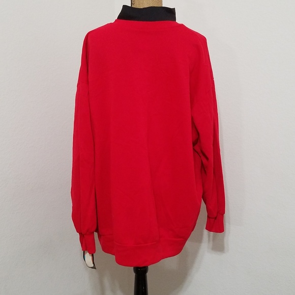 MICKEY MOUSE red long sleeve graphic sweatshirt sz. 26-28 WDW Disneyland Resort - Picture 2 of 7